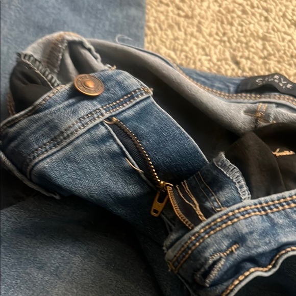 Curve appeal Blue Skinny Jeans with Subtle Fading 335 - Picture 7 of 8